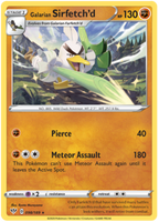 Pokemon Single Card - Darkness Ablaze 098/189 Galarian Sirfetch’d Rare Pack Fresh