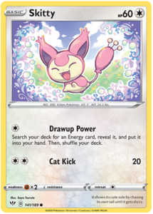 Pokemon Single Card - Darkness Ablaze 141/189 Skitty Common Pack Fresh