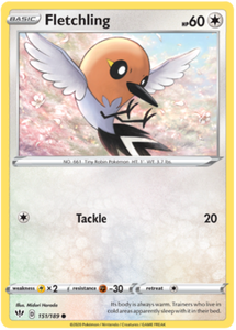 Pokemon Single Card - Darkness Ablaze 151/189 Fletchling Common Pack Fresh