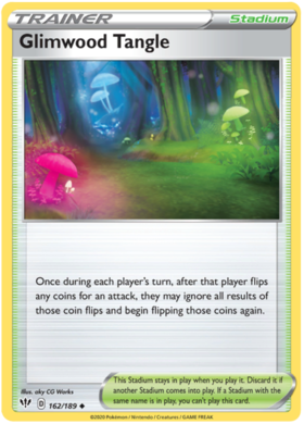 Pokemon Single Card - Darkness Ablaze 162/189 Glimwood Tangle Uncommon Pack Fresh