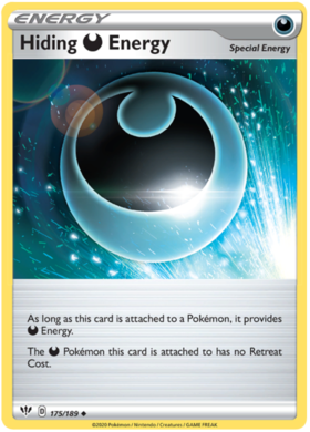 Pokemon Single Card - Darkness Ablaze 175/189 Hiding Energy Uncommon Pack Fresh