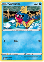Pokemon Single Card - Champions Path 011/073 Carvanha Common Pack Fresh