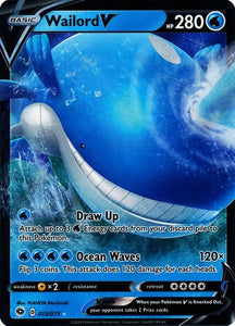 Pokemon Single Card - Champions Path 013/073 Wailord V Pack Fresh