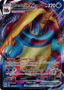 Pokemon Single Card - Champions Path 015/073 Drednaw VMAX Full Art Pack Fresh