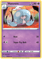 Pokemon Single Card - Champions Path 019/073 Hattrem Uncommon Pack Fresh