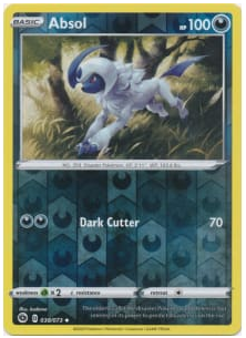 Pokemon Single Card - Champions Path 038/073 Absol Uncommon Reverse Holo Pack Fresh