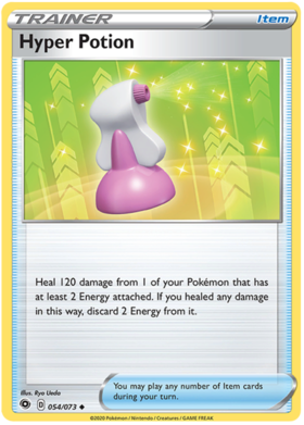 Pokemon Single Card - Champions Path 054/073 Hyper Potion Uncommon Pack Fresh