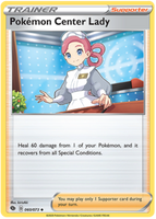 Pokemon Single Card - Champions Path 060/073 Pokemon Center Lady Uncommon Pack Fresh