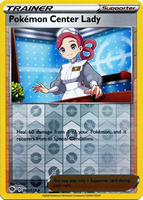 Pokemon Single Card - Champions Path 060/073 Pokemon Center Lady Uncommon Reverse Holo Pack Fresh