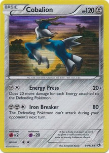 Pokemon Single Card - Legendary Treasures 091/113 Cobalion Holo Rare Near Mint