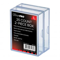 Card Accessories - Ultra Pro 2 Piece 25 Count Card Storage Box, Pack of 2