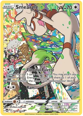 Pokemon Single Card - Silver Tempest Trainer Gallery TG10/TG30 Smeargle Pack Fresh