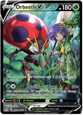 Pokemon Single Card - Lost Origin TG12/TG30 Orbeetle V Full Art Pack Fresh