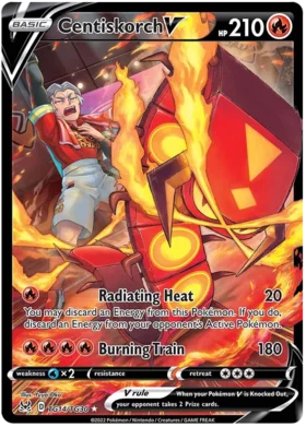 Pokemon Single Card - Lost Origin TG14/TG30 Centiskorch V Full Art Pack Fresh