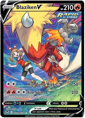 Pokemon Single Card - Silver Tempest Trainer Gallery TG14/TG30 Blaziken V Pack Fresh