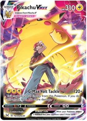 Pokemon Single Card - Lost Origin TG17/TG30 Pikachu VMAX Full Art Pack Fresh