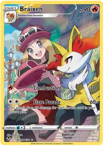 Pokemon Single Card - Silver Tempest Trainer Gallery TG01/TG30 Braixen Pack Fresh