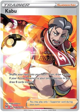 Pokemon Single Card - Lost Origin TG26/TG30 Kabu Full Art Pack Fresh