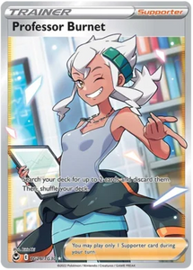 Pokemon Single Card - Silver Tempest Trainer Gallery TG26/TG30 Professor Burnet Pack Fresh