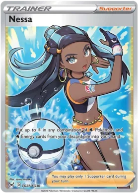 Pokemon Single Card - Lost Origin TG27/TG30 Nessa Full Art Pack Fresh