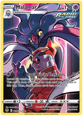 Pokemon Single Card - Silver Tempest Trainer Gallery TG06/TG30 Malamar Pack Fresh