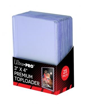 Card Accessories - Ultra Pro  3" X 4" Super Clear Premium Top Loader for Standard Cards, Pack of 25